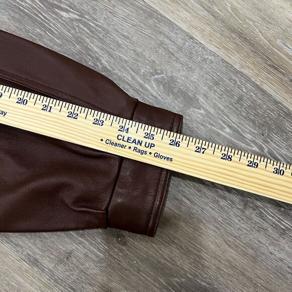 Mill Valley Sheepskin & Leather Co. Mens Brown Leather Zip Double Pocket Jacket - Picture 4 of 7